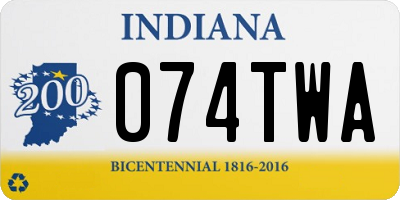 IN license plate 074TWA
