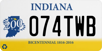 IN license plate 074TWB