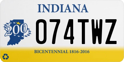 IN license plate 074TWZ