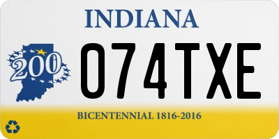 IN license plate 074TXE