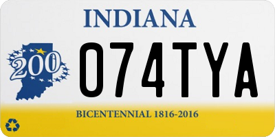 IN license plate 074TYA