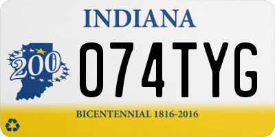 IN license plate 074TYG