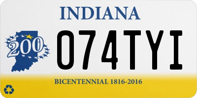 IN license plate 074TYI