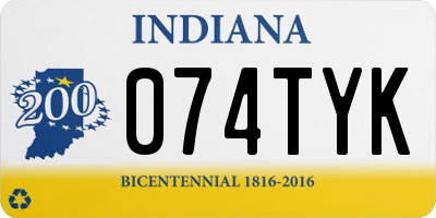 IN license plate 074TYK