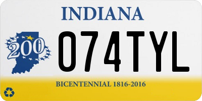 IN license plate 074TYL