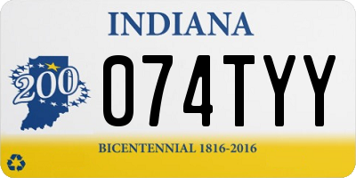 IN license plate 074TYY