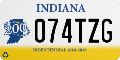 IN license plate 074TZG