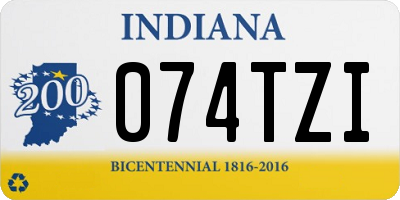 IN license plate 074TZI