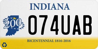 IN license plate 074UAB