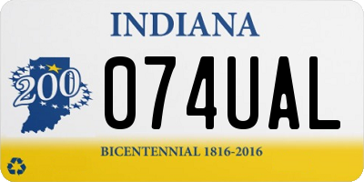 IN license plate 074UAL