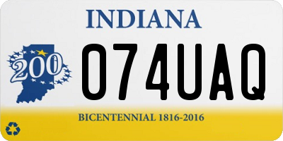 IN license plate 074UAQ