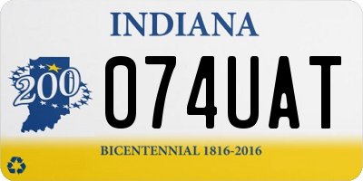 IN license plate 074UAT
