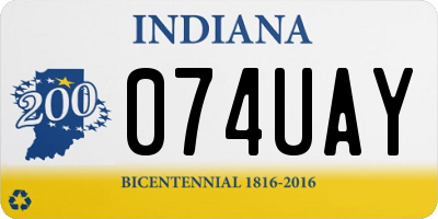 IN license plate 074UAY