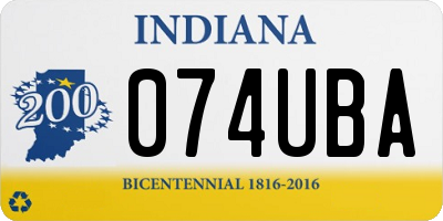 IN license plate 074UBA