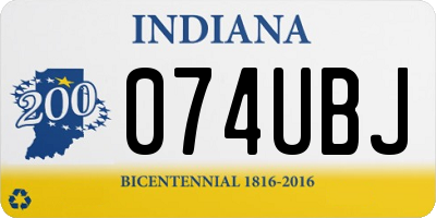 IN license plate 074UBJ