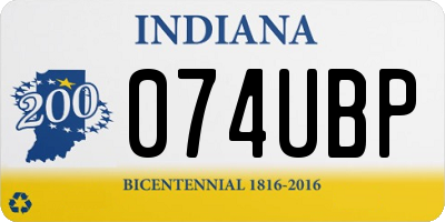 IN license plate 074UBP
