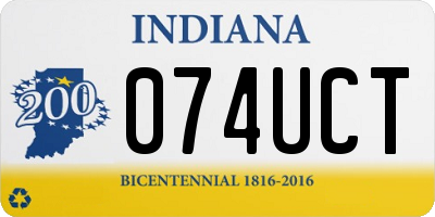 IN license plate 074UCT