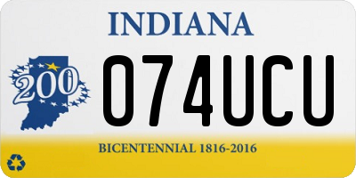 IN license plate 074UCU