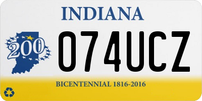 IN license plate 074UCZ