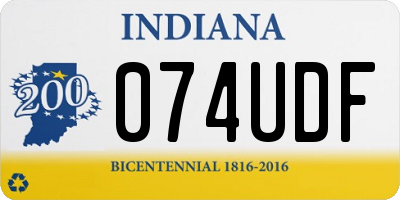 IN license plate 074UDF