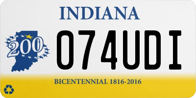 IN license plate 074UDI