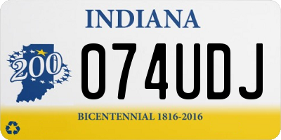 IN license plate 074UDJ