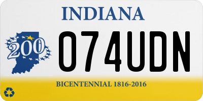 IN license plate 074UDN