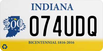 IN license plate 074UDQ
