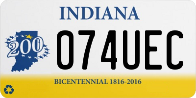 IN license plate 074UEC