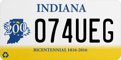 IN license plate 074UEG
