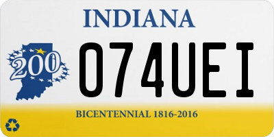 IN license plate 074UEI