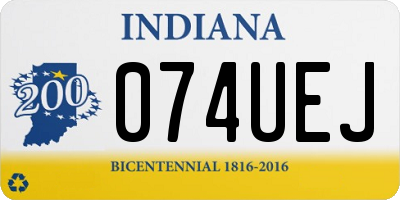 IN license plate 074UEJ