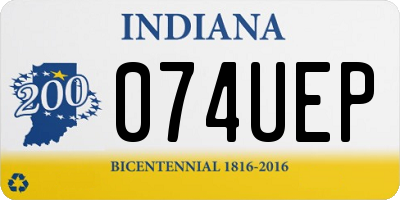 IN license plate 074UEP