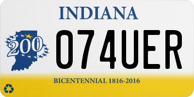 IN license plate 074UER