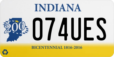 IN license plate 074UES
