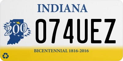 IN license plate 074UEZ