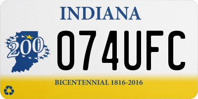 IN license plate 074UFC