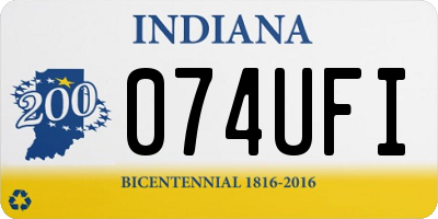 IN license plate 074UFI