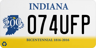 IN license plate 074UFP