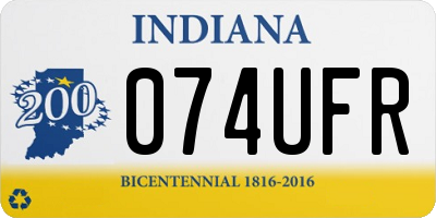 IN license plate 074UFR