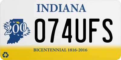IN license plate 074UFS