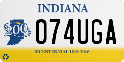 IN license plate 074UGA