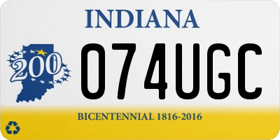 IN license plate 074UGC
