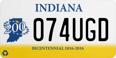 IN license plate 074UGD