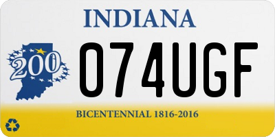 IN license plate 074UGF