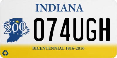 IN license plate 074UGH