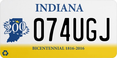 IN license plate 074UGJ