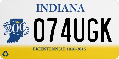 IN license plate 074UGK