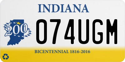 IN license plate 074UGM