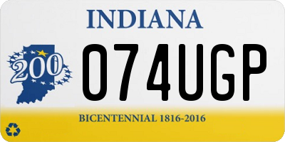 IN license plate 074UGP
